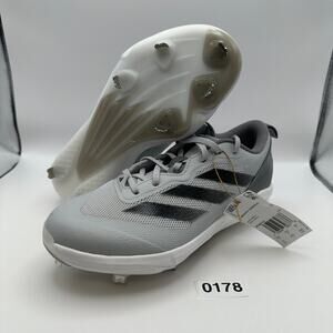 ADIDAS Women's 8 Adizero Instinct Softball Cleats Gray/Black IF8512